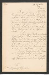 k.k. naturhistorisches Hofmuseum, Intendanzakten 1885-1896 (Hauer), Aktenzahl Z.510/1888, Seite 1